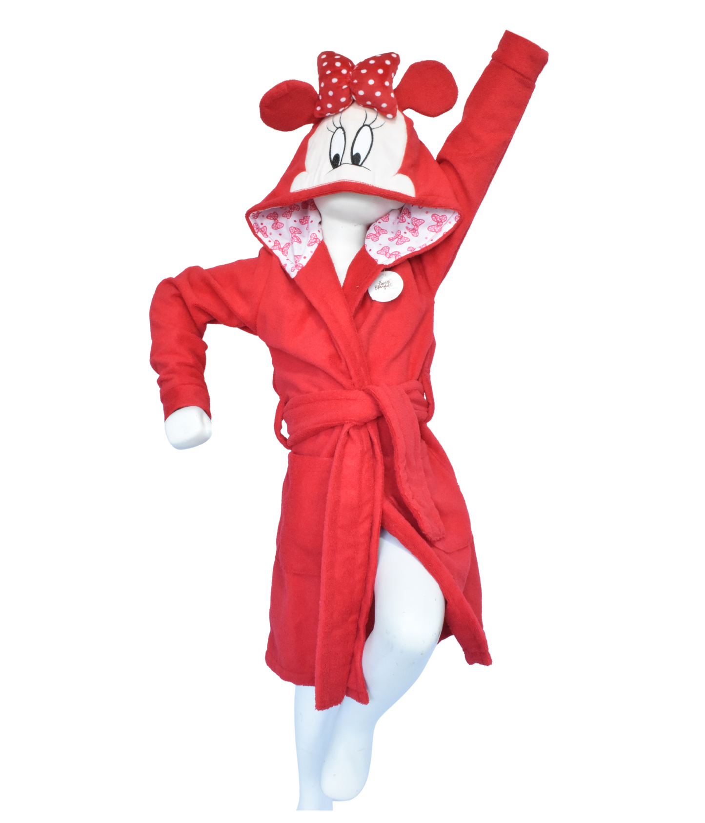 Bata de Baño Minnie Mouse Roja
