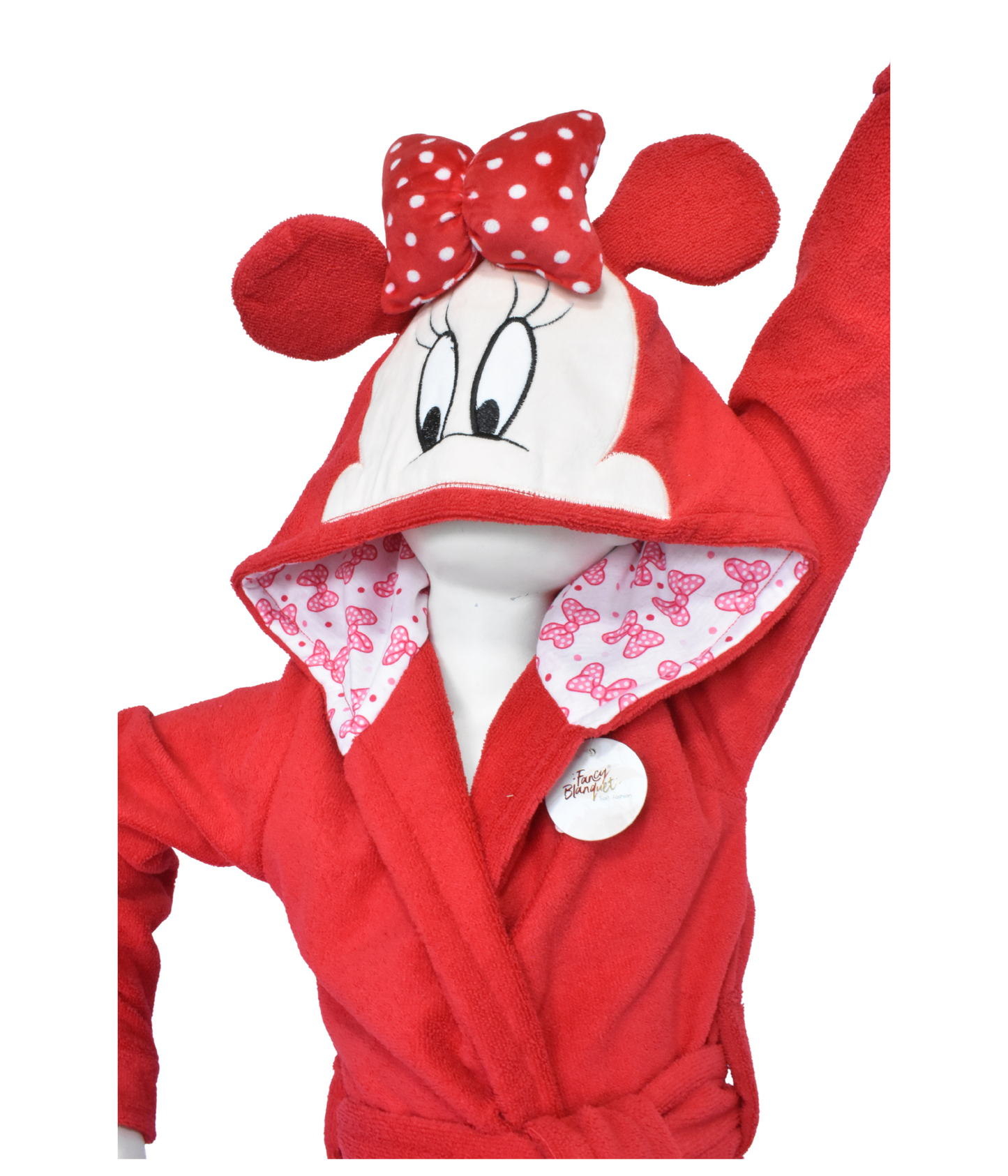 Bata de Baño Minnie Mouse Roja