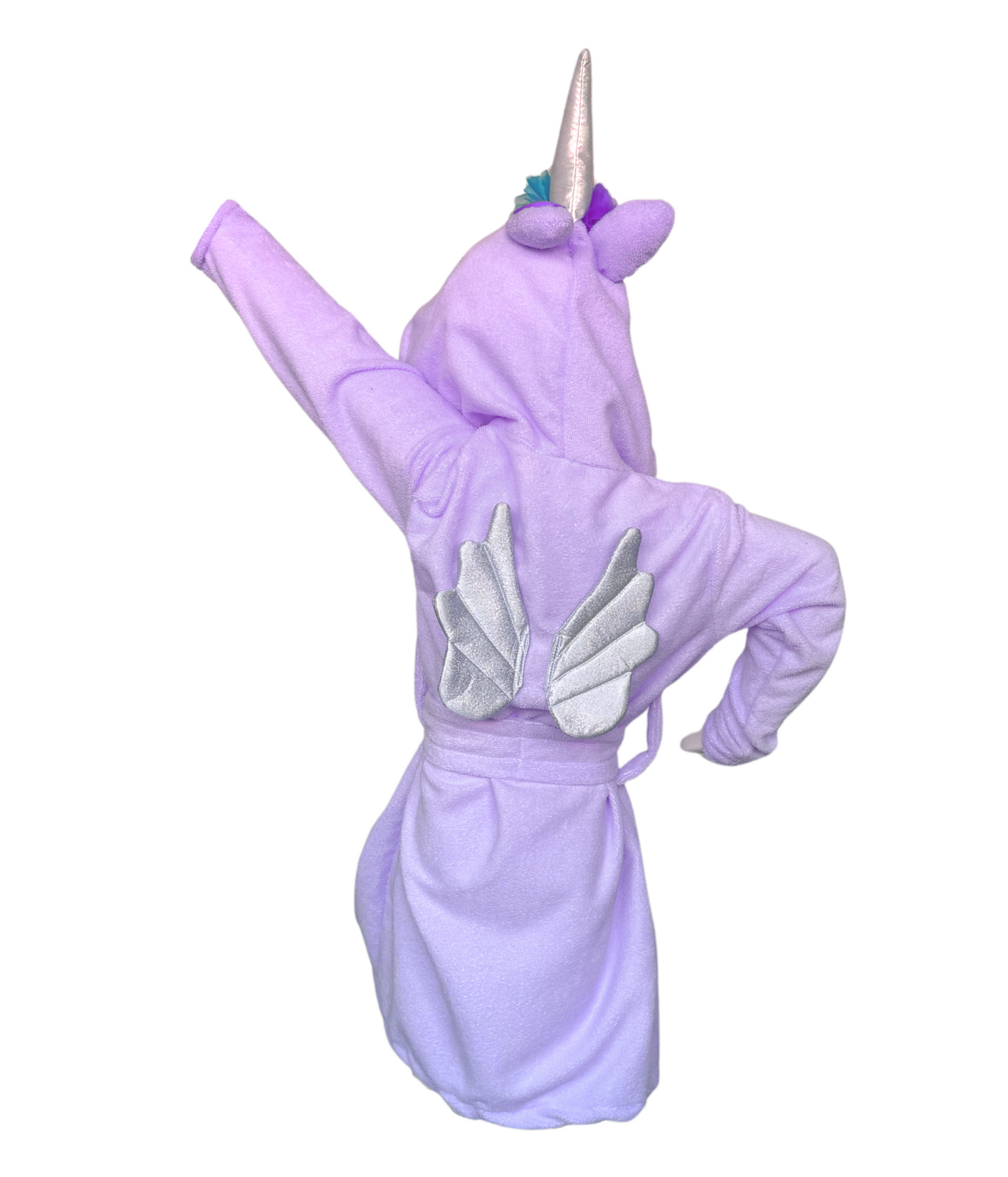 Bata de Baño Unicornio Morado con Alas