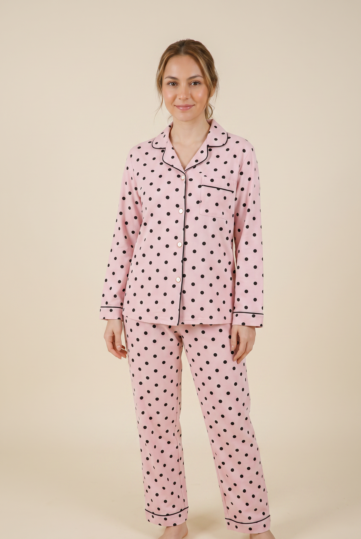 Set de Pijama Pantalón | Cotton Pink Trend