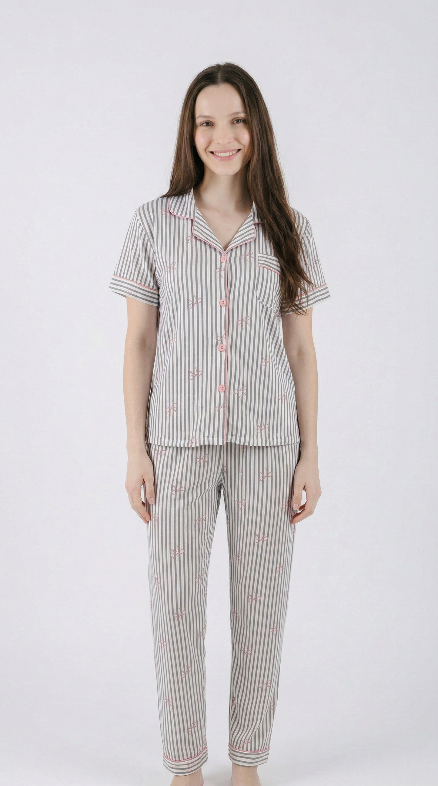 Set de Pijama Pantalón | Stripes Clásicas & Bows