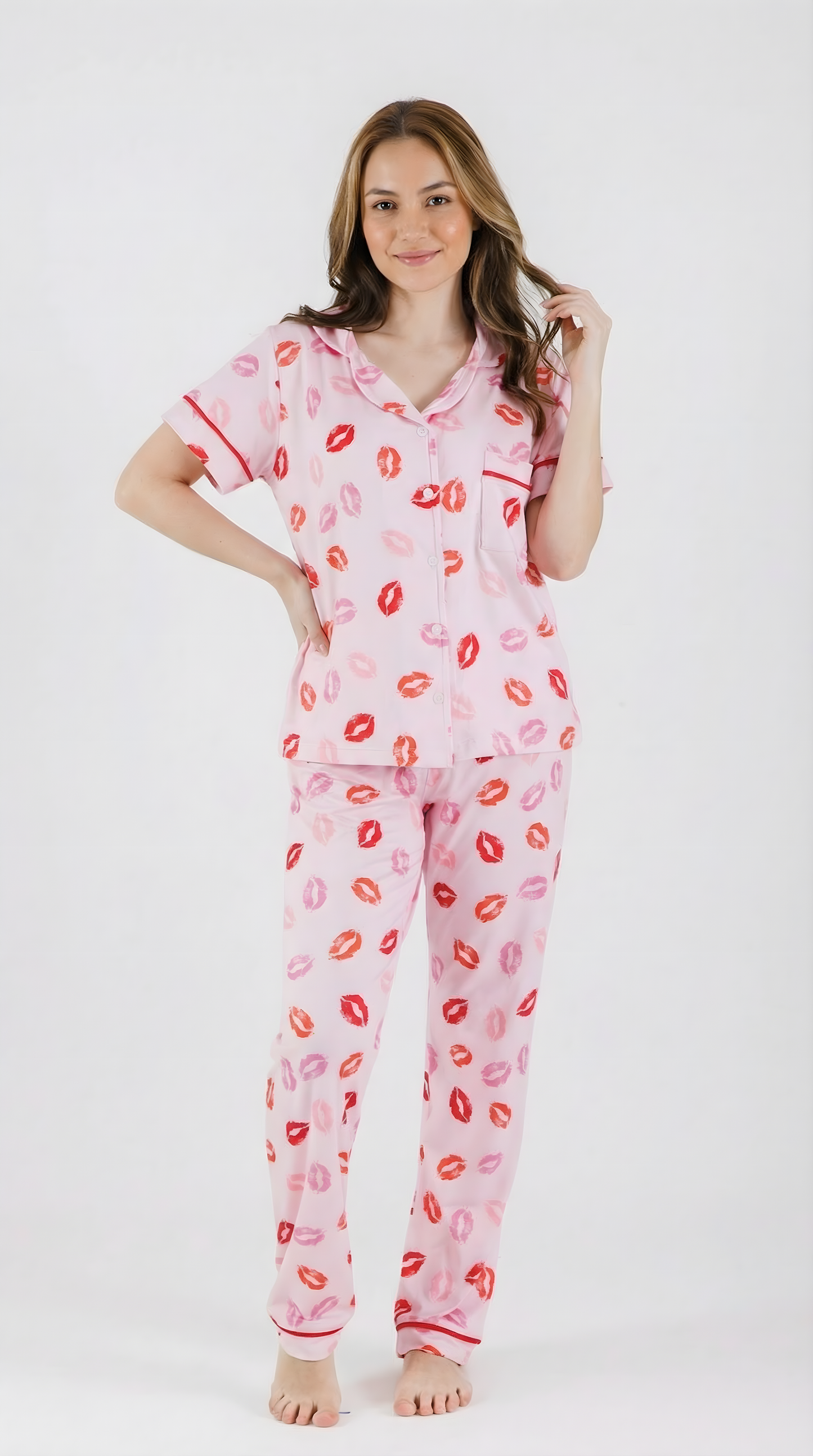 Set Pijama Pantalón | Pink Kisses