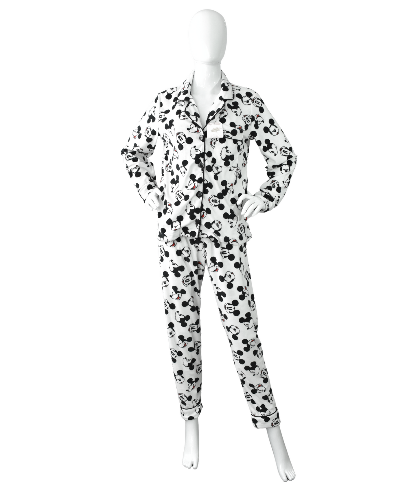 Pijama Mujer Mickey Mouse Black & White