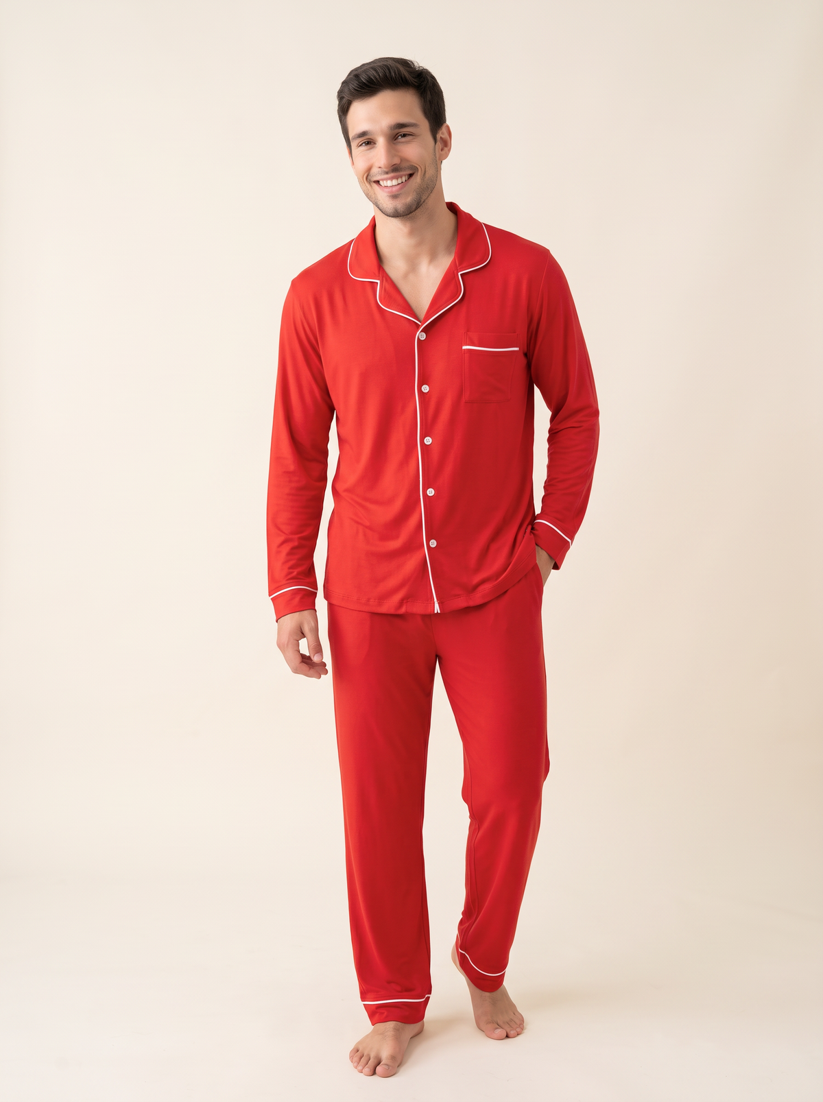 Set Pijama Pantalón Men | Red Classic