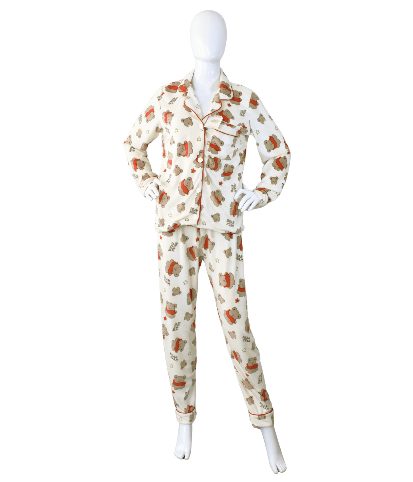Pijama Ositos Beige