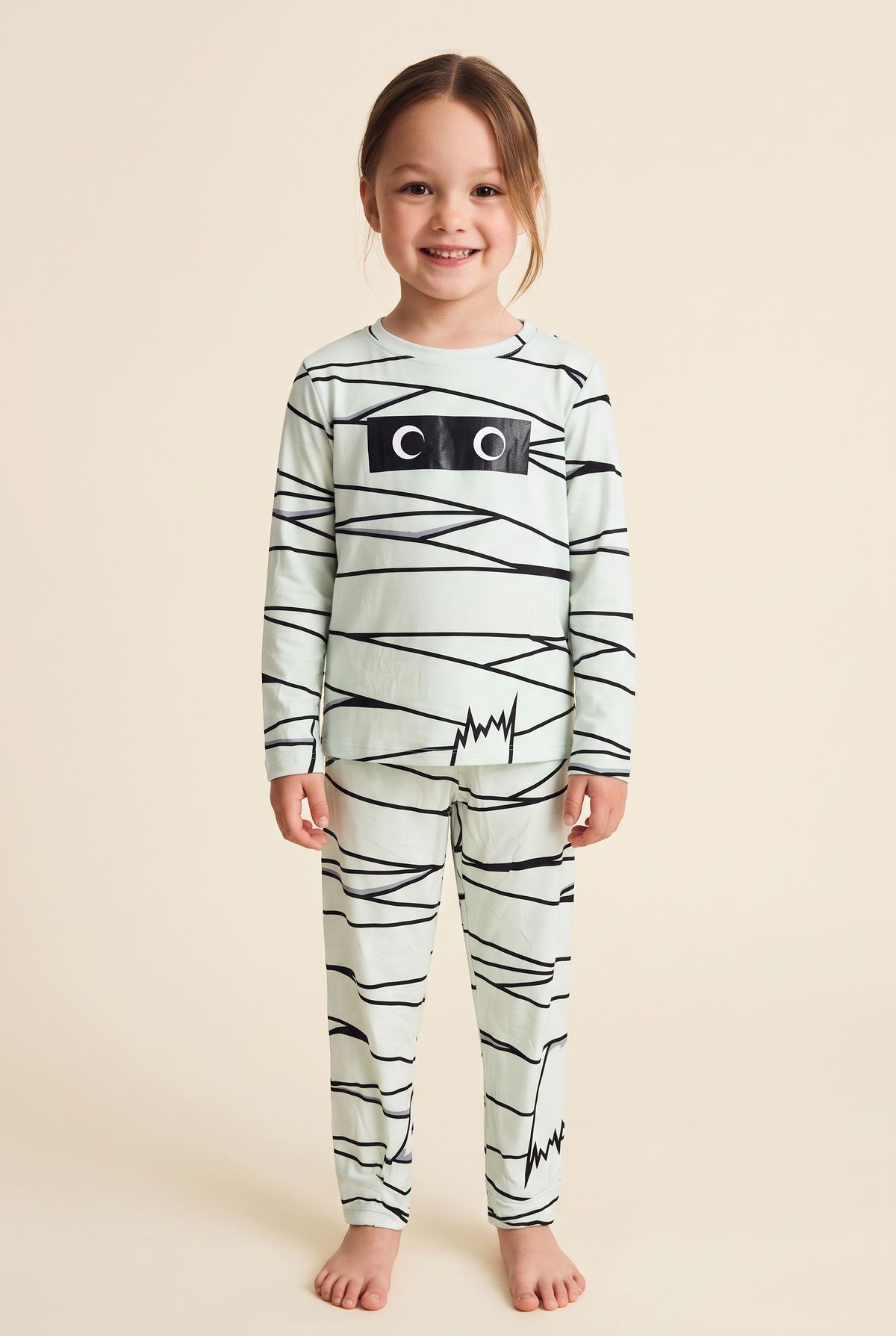 Set Pijama Kids Pantalón Algodón | Momia Blanca