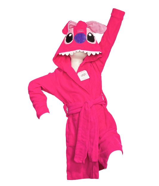 Bata de Baño Stitch Rosa