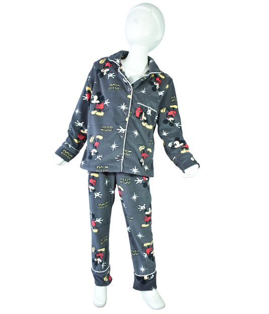 Pijama Gris Mickey Mouse | Mickey Mouse (Niño)