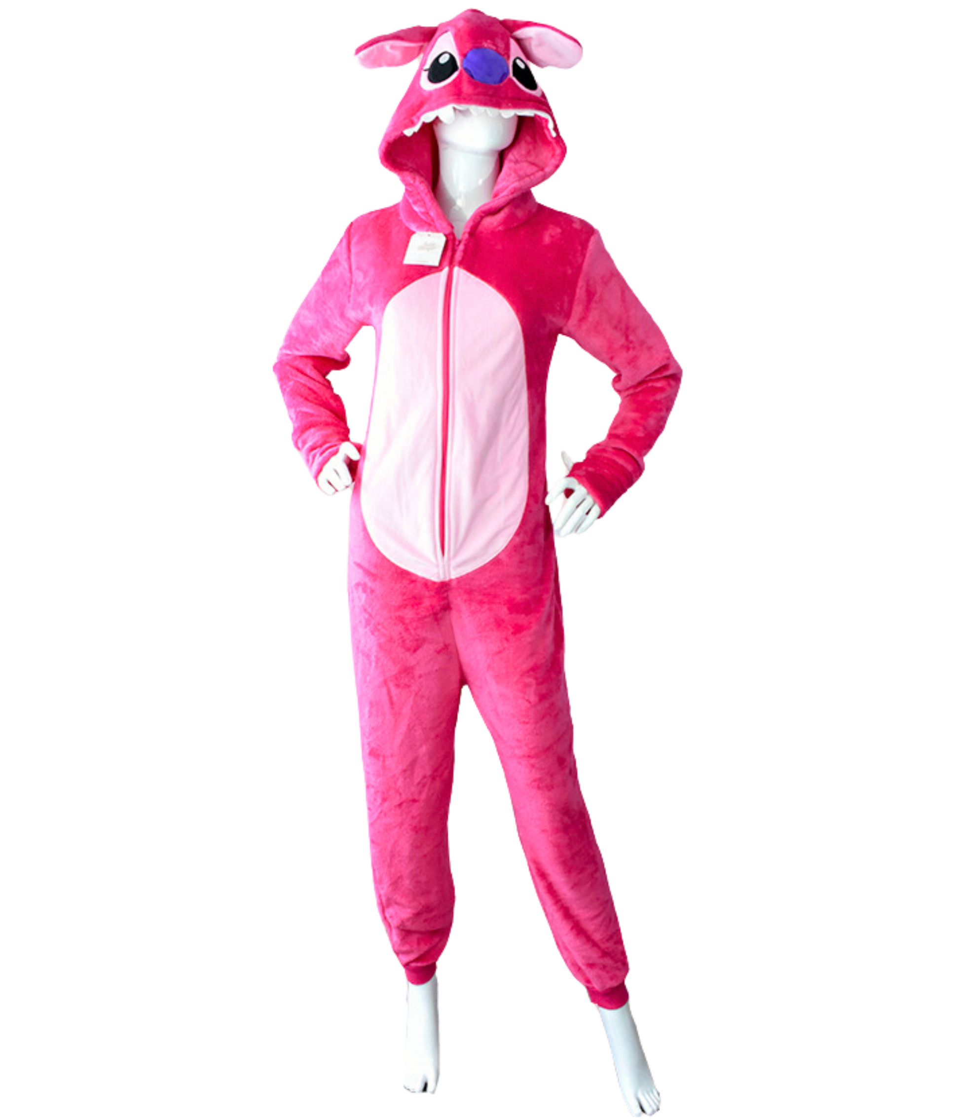 Stitch Rosa Pijama Enterizo De Stich Mameluco Stitch Adulto