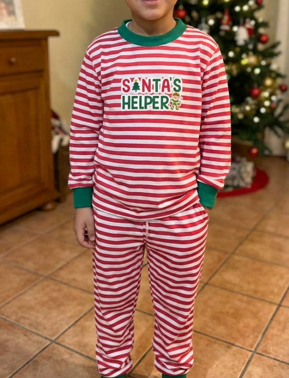 Set Pijama Kids Pantalón Algodón | Santa Helper