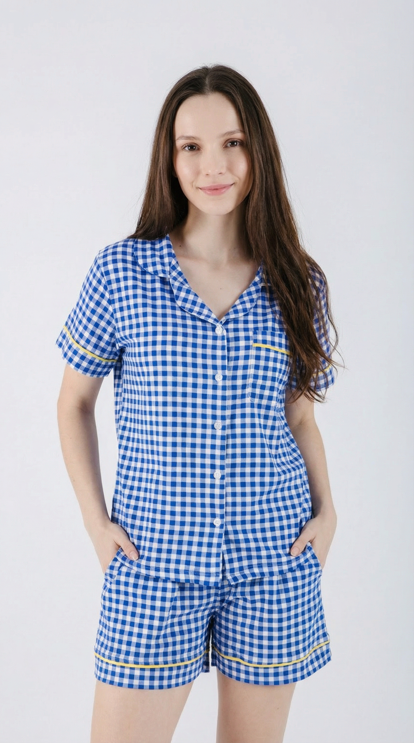 Set Pijama Short | Blue Picnic