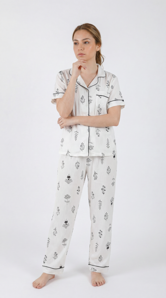 Set de Pijama Pantalón | Soft Bloom