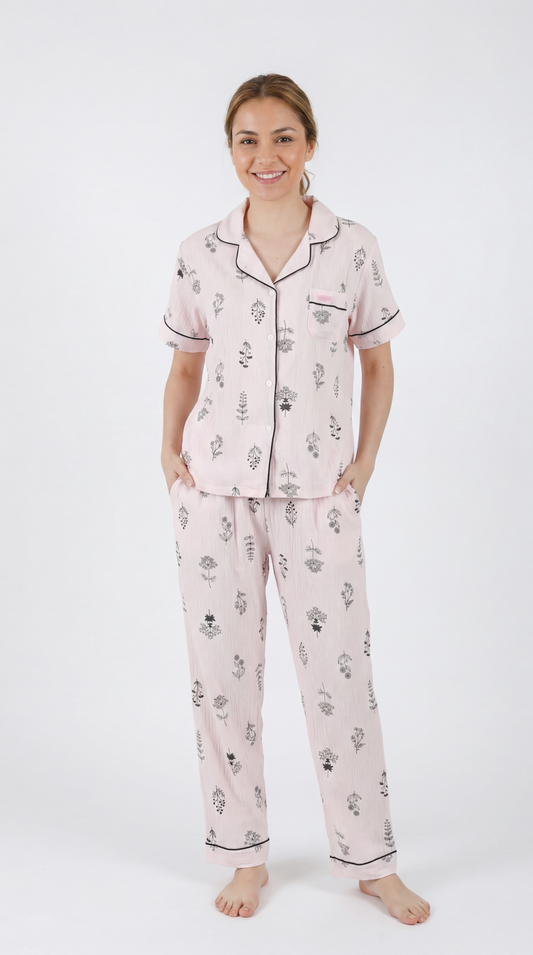 Set de Pijama Pantalón | Soft Bloom