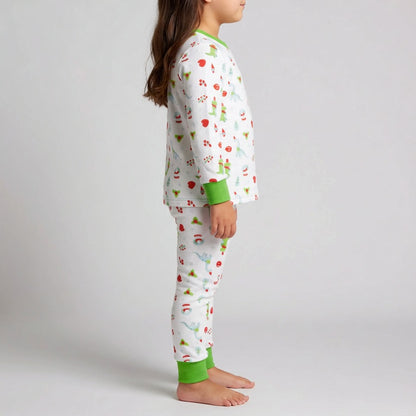 Set Pijama Kids Pantalón Algodón | Snowy Dinosaurs