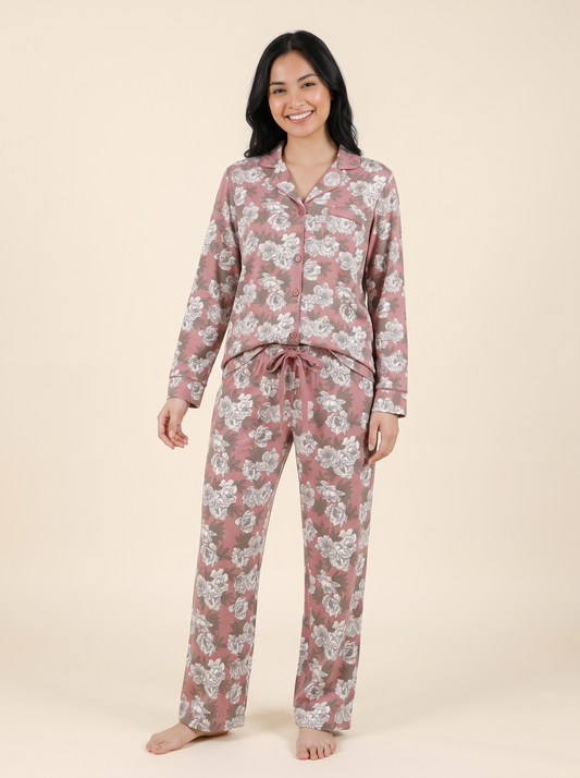 Set de Pijama Pantalón Algodón | Rose Garden